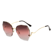 Women's frameless cut-edge sunglasses, view 7 - MRSLM
