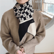 letter knit warm scarf - MRSLM