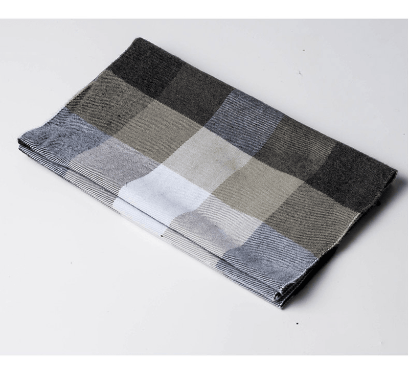 men's plaid warm scarf, view 5 - MRSLM