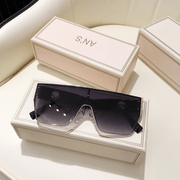 big frame square anti-UV sunglasses, view 3 - MRSLM