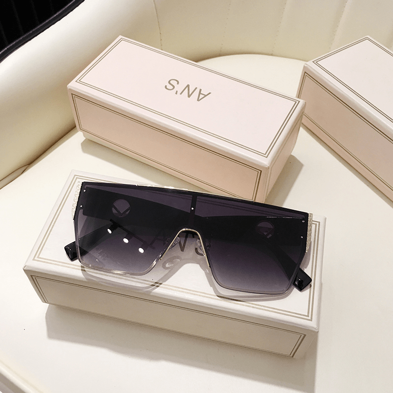 big frame square anti-UV sunglasses, view 3 - MRSLM