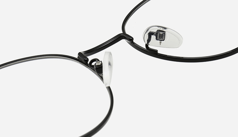 Irregular round metal frame glasses, view 5 - MRSLM