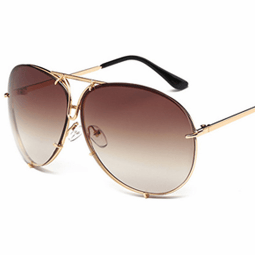 big frame color film sunglasses - MRSLM