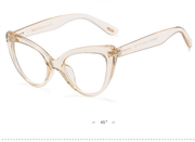 cat eye anti-blue light glasses, view 4 - MRSLM