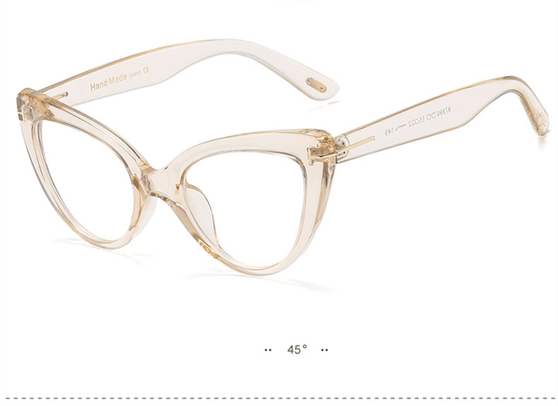 cat eye anti-blue light glasses, view 4 - MRSLM