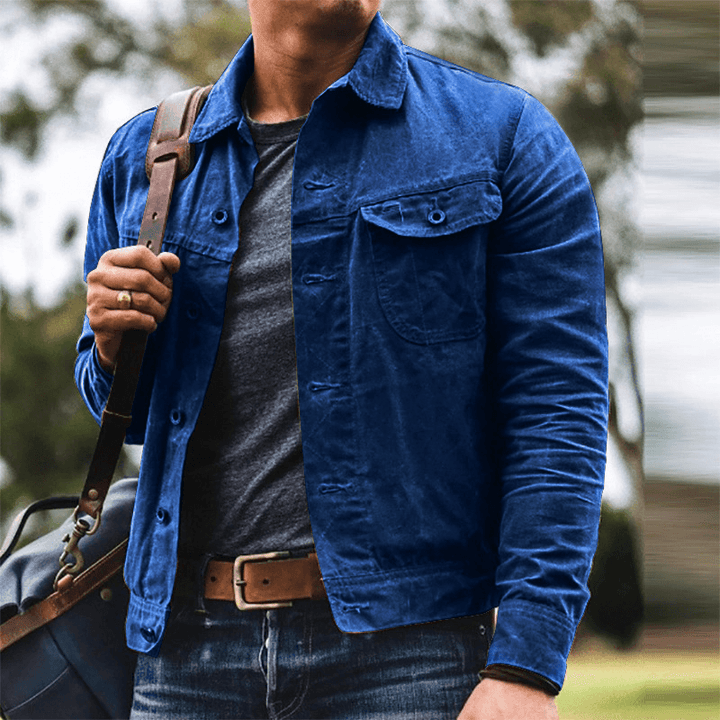 Men'S Casual Trend Cardigan Lapel Jacket - MRSLM