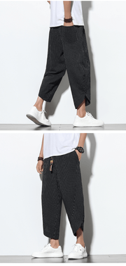 men's striped harem pants, view 15 - MRSLM