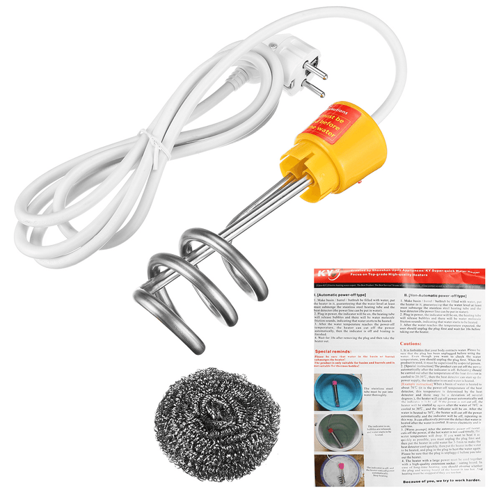2000W/2500W/3000W Suspension Immersion Water Heater for Inflatable Bathtub - MRSLM