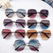 Planet-shaped rimless sunglasses, view 4 - MRSLM