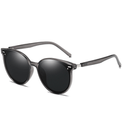 fashion round frame polarized sunglasses - MRSLM