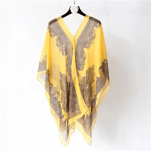 women's printed chiffon shawl - MRSLM