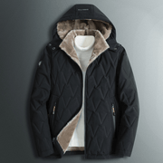 men's stand collar padded jacket, view 3 - MRSLM