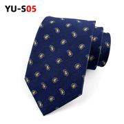 Men's retro jacquard tie, view 6 - MRSLM