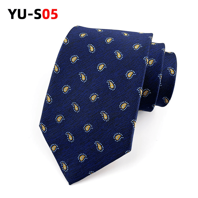 Men's retro jacquard tie, view 6 - MRSLM
