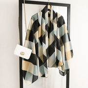 women's winter retro printed scarf, view 3 - MRSLM