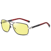 men's square color changing sunglasses, view 4 - MRSLM