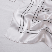 Imitation silk small square scarf, view 4 - MRSLM