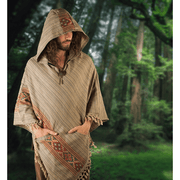 men's hooded cloak shawl, view 5 - MRSLM