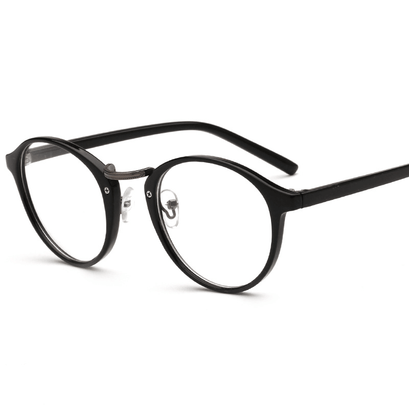 retro round oval glasses frame, view 2 - MRSLM