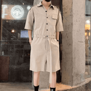 Men's belted romper jumpsuit, view 2 - MRSLM