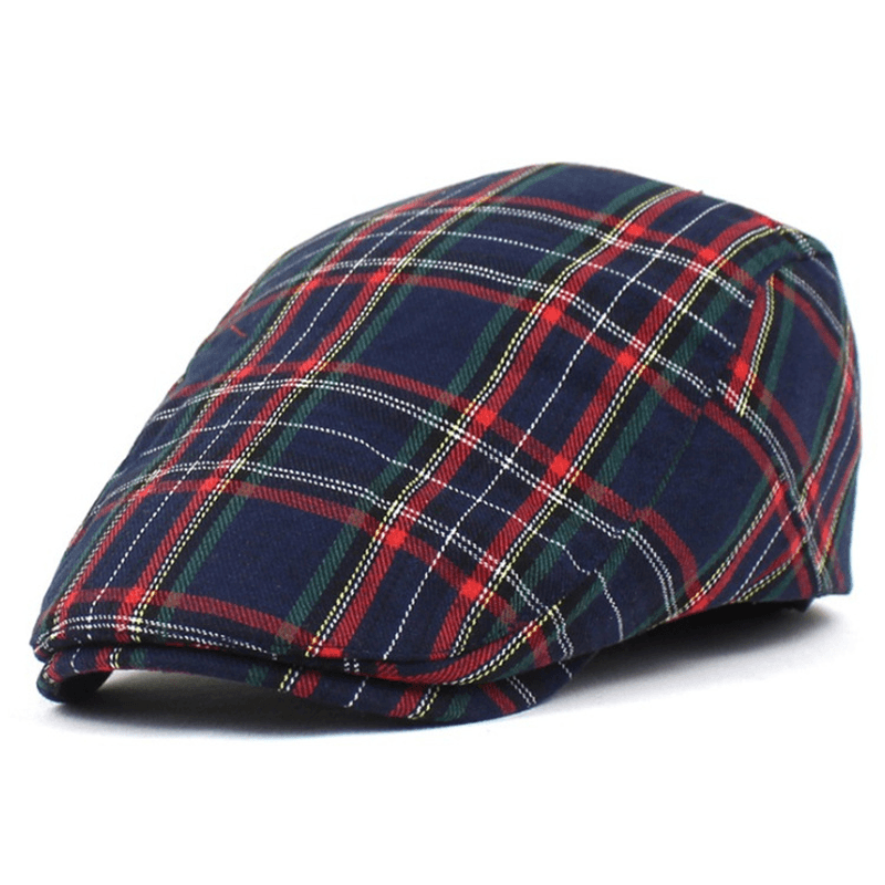 women's plaid painter hat, view 3 - MRSLM