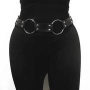 punk style concave waist belt - MRSLM