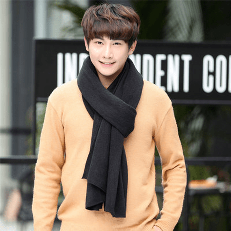 long solid color scarf, view 12 - MRSLM