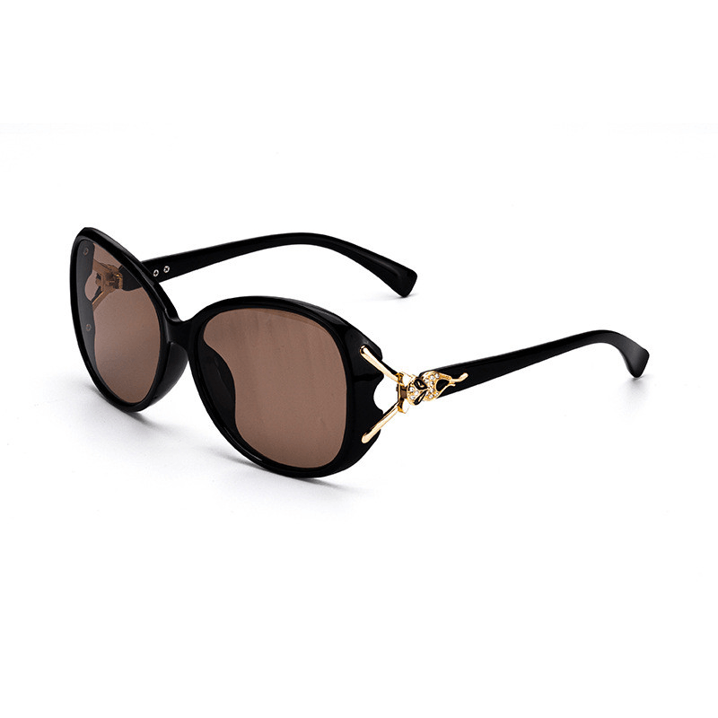 women's large polarized crystal lens sunglasses, view 3 - MRSLM