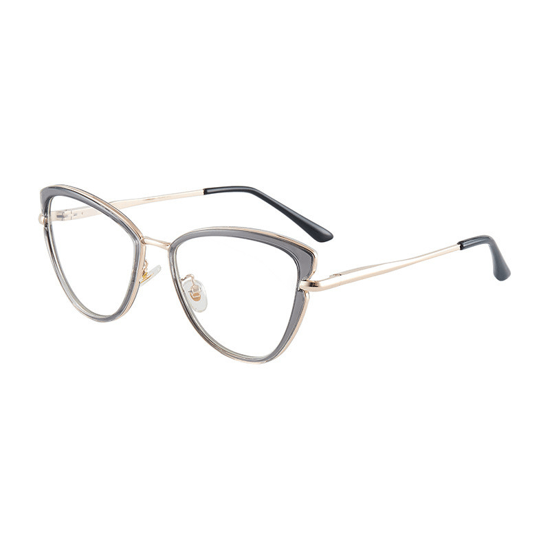 cat eye flat glasses frame, view 5 - MRSLM