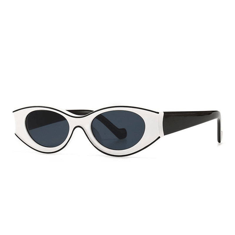 cat eye retro oval sunglasses, view 6 - MRSLM