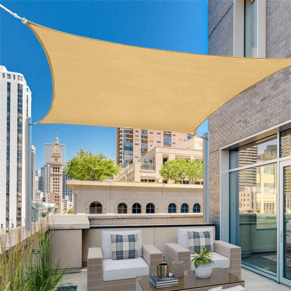 3X6M Sun Shade Rectangle 95% UV Resistant Waterproof Breathable Canopy Awning - MRSLM