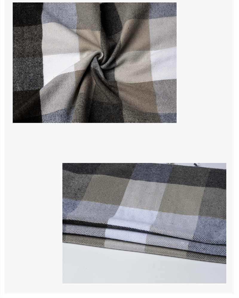 men's plaid warm scarf, view 9 - MRSLM