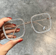 ladies square diamond sunglasses, view 4 - MRSLM