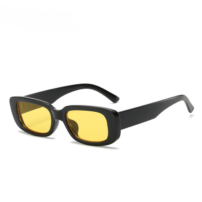 translucent thick frame sunglasses, view 3 - MRSLM