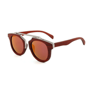 bamboo and wood polarized sunglasses, view 4 - MRSLM