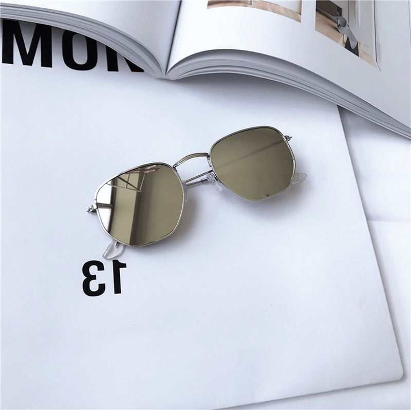 small square vintage sunglasses, view 5 - MRSLM