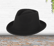 Men's wool curled jazz top hat, view 2 - MRSLM
