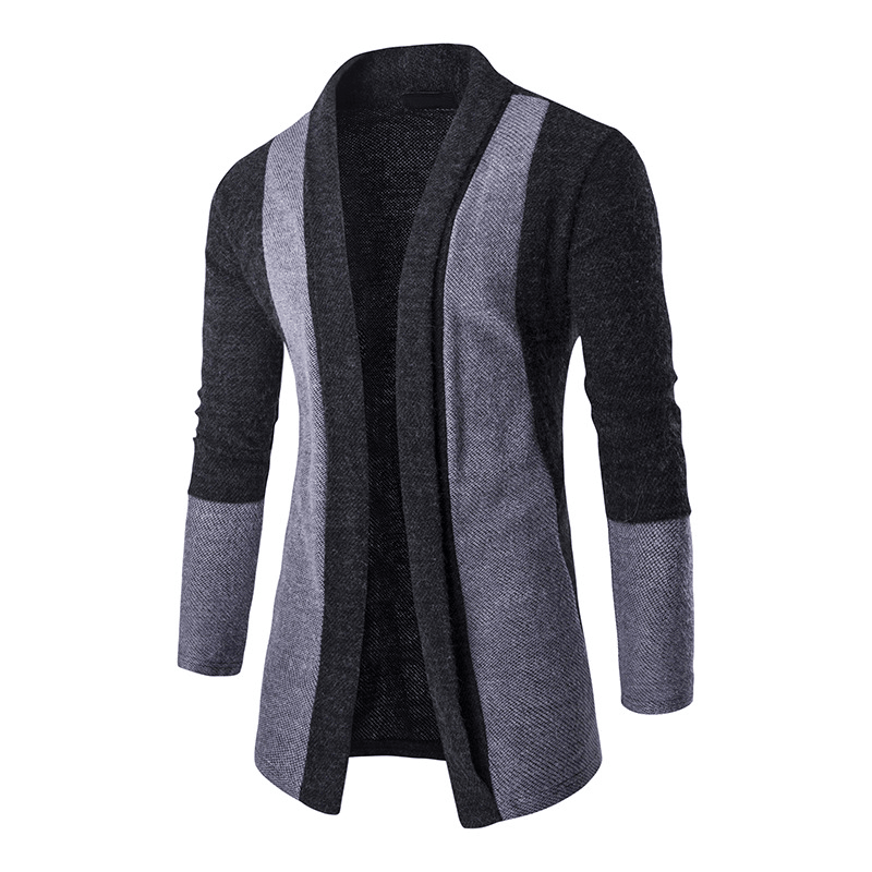 men's slim knit cardigan sweater, view 6 - MRSLM