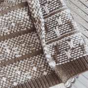 thick warm couple knitted scarf, view 4 - MRSLM