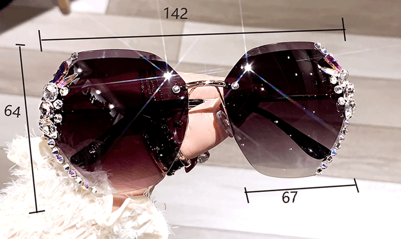 women's square UV400 sunglasses, view 6 - MRSLM