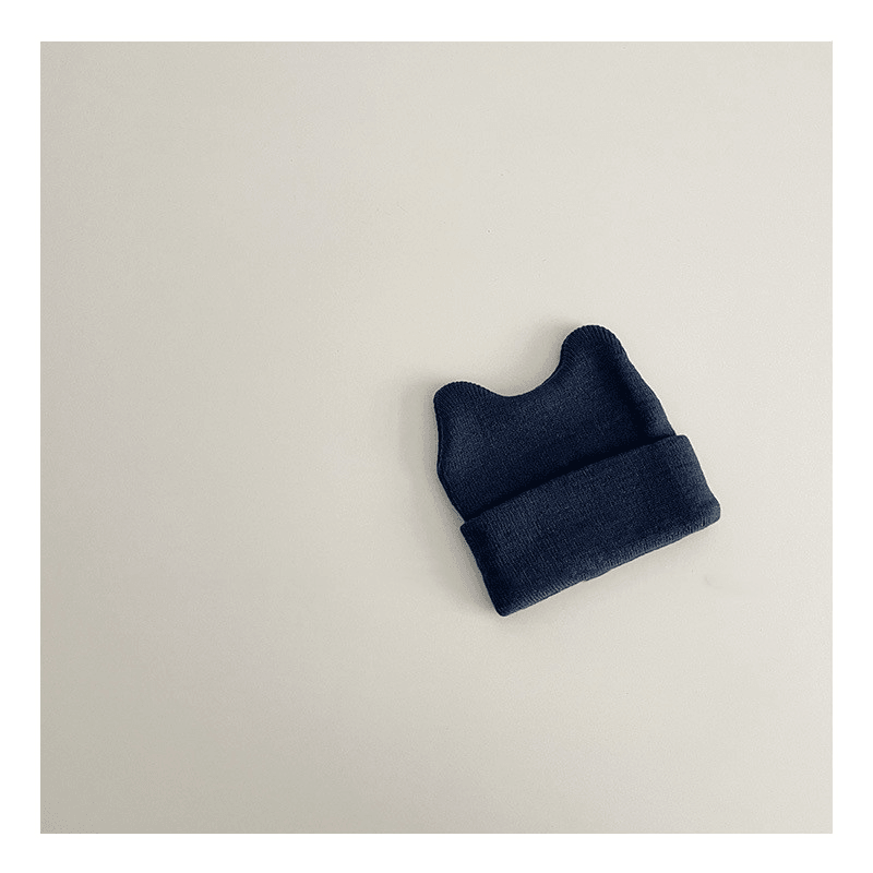 Children'S Woolen Cap Knitted Pullover Cap - MRSLM