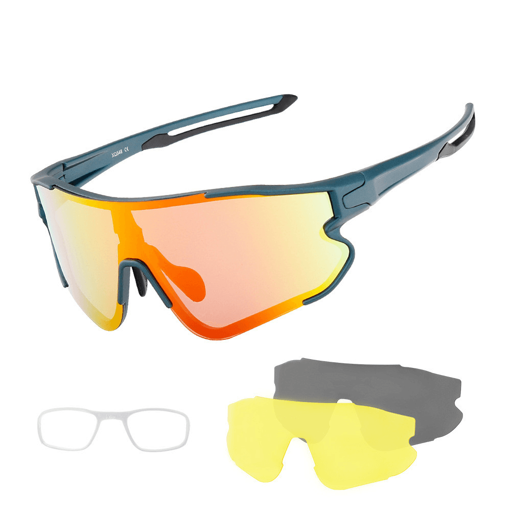 New Outdoor Cycling Glasses Interchangeable Lens Set UV Protection