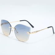 Women's frameless big frame sunglasses, view 4 - MRSLM