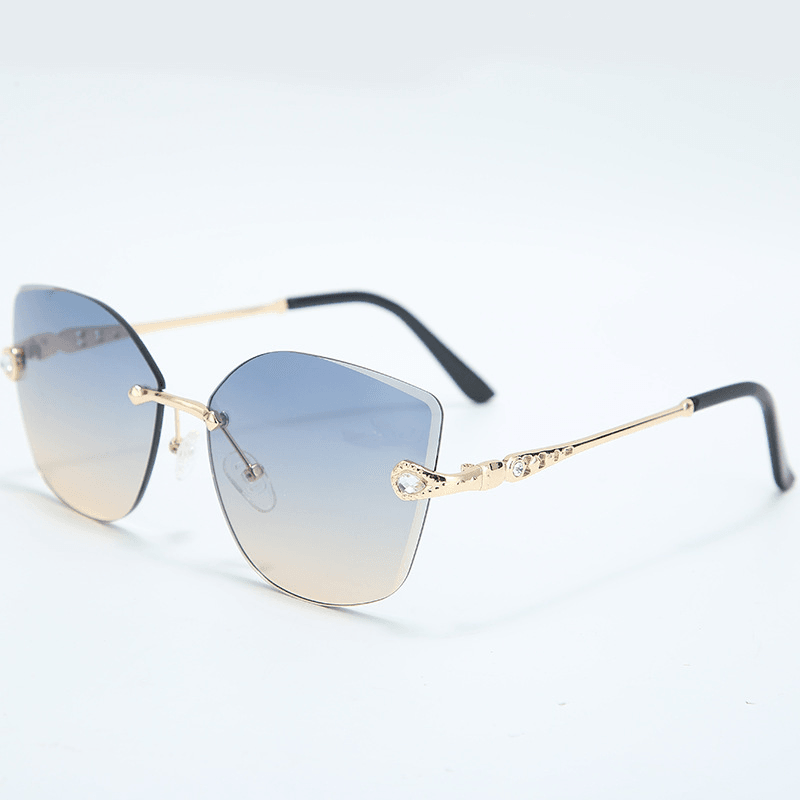 Women's frameless big frame sunglasses, view 4 - MRSLM