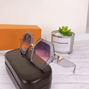 Polygonal big frame metal sunglasses, view 6 - MRSLM