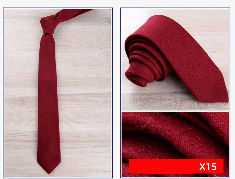 men's wool tie, view 14 - MRSLM