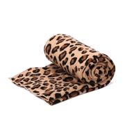 women's leopard knitted wool hat and scarf set, view 5 - MRSLM