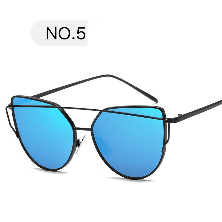Design Mirror Rose Gold Vintage Cateye Fashion Sun Glasses Lady Eyewear - MRSLM