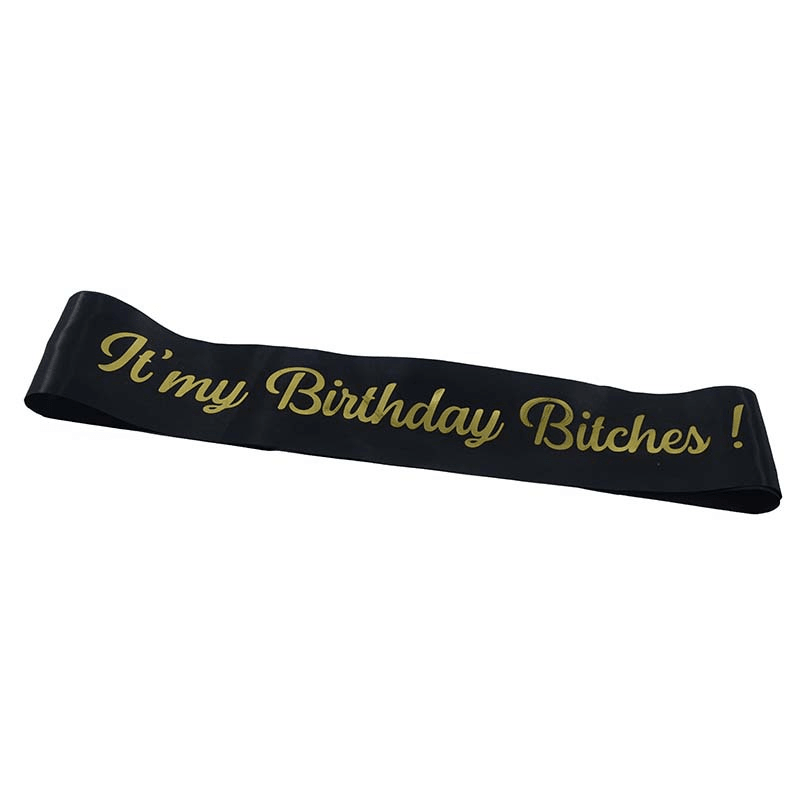 birthday party sash, view 3 - MRSLM