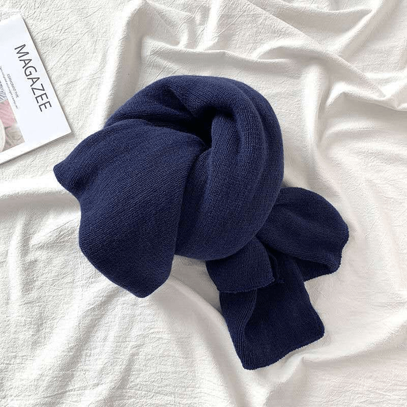 pure color knitted scarf, view 4 - MRSLM